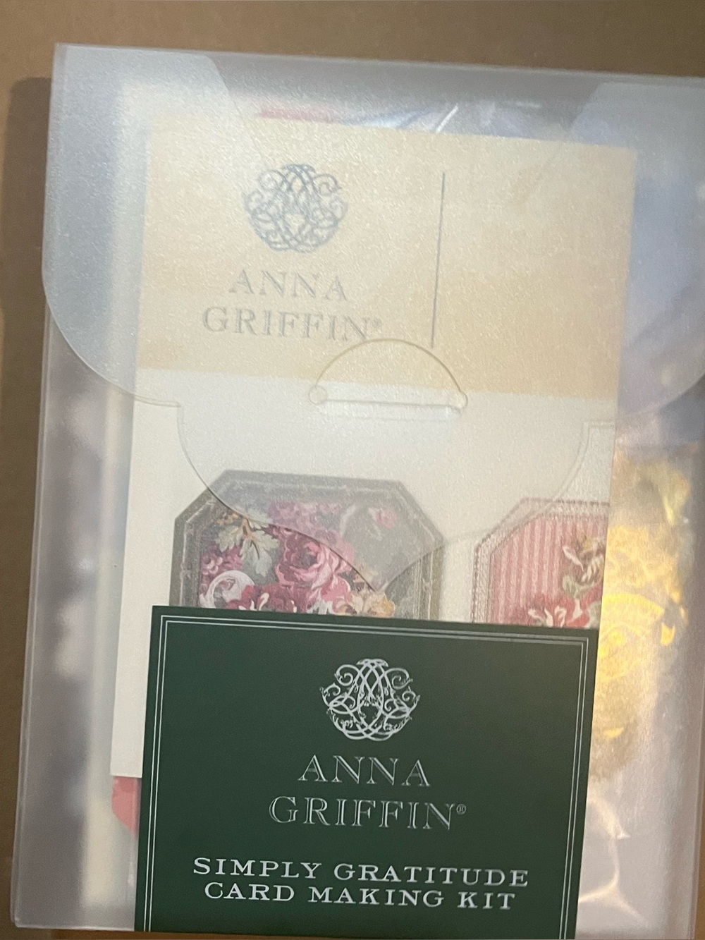 Anna Griffin simply gratitude card making kit makes 12 cards new